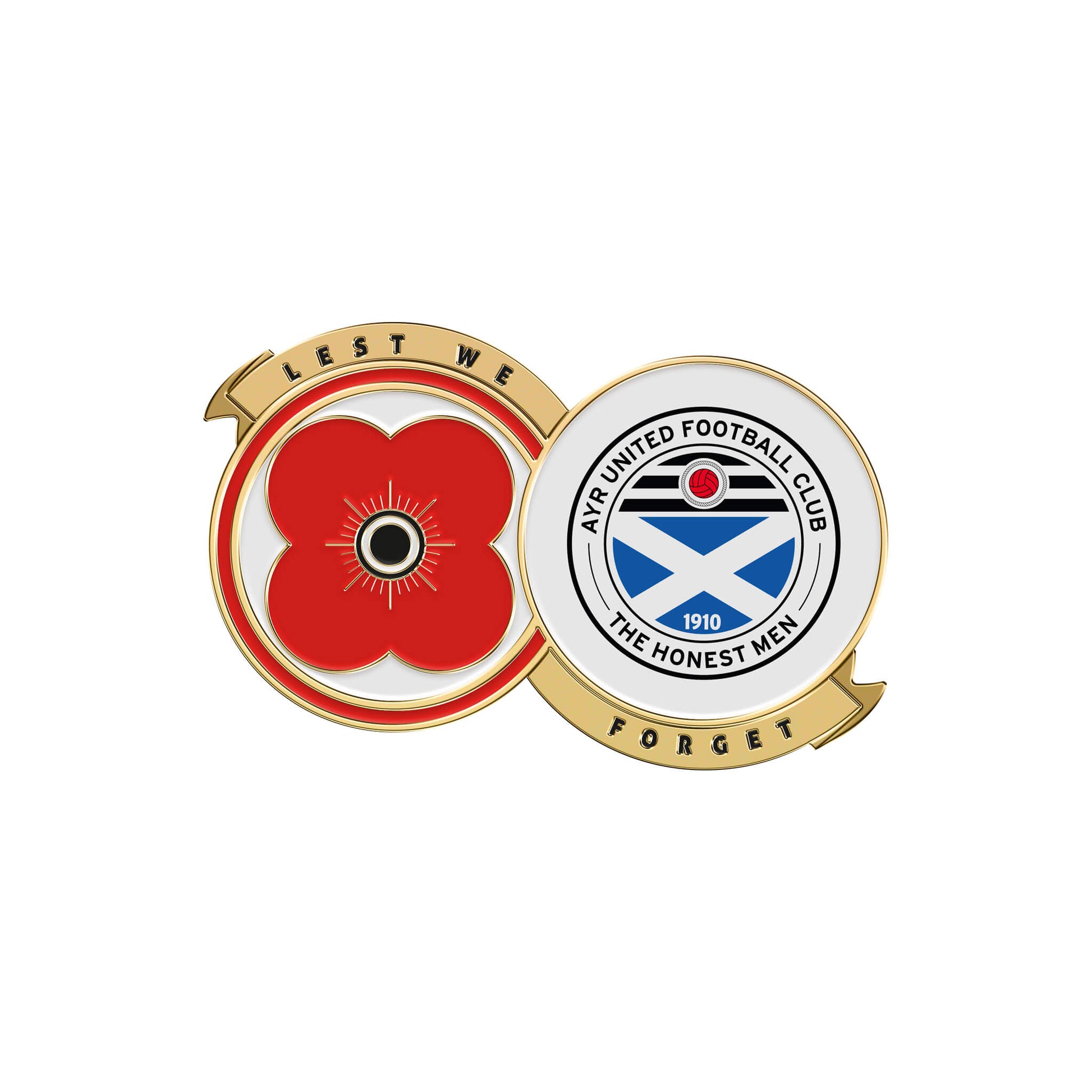 Ayr United F.C. Pin Badge F23S | Poppyscotland