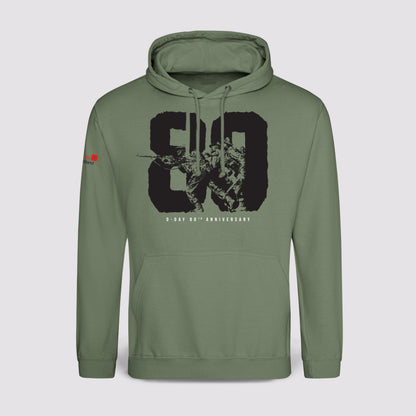 D-Day 80th Anniversary Hoodie | Earthy Green | Poppyscotland