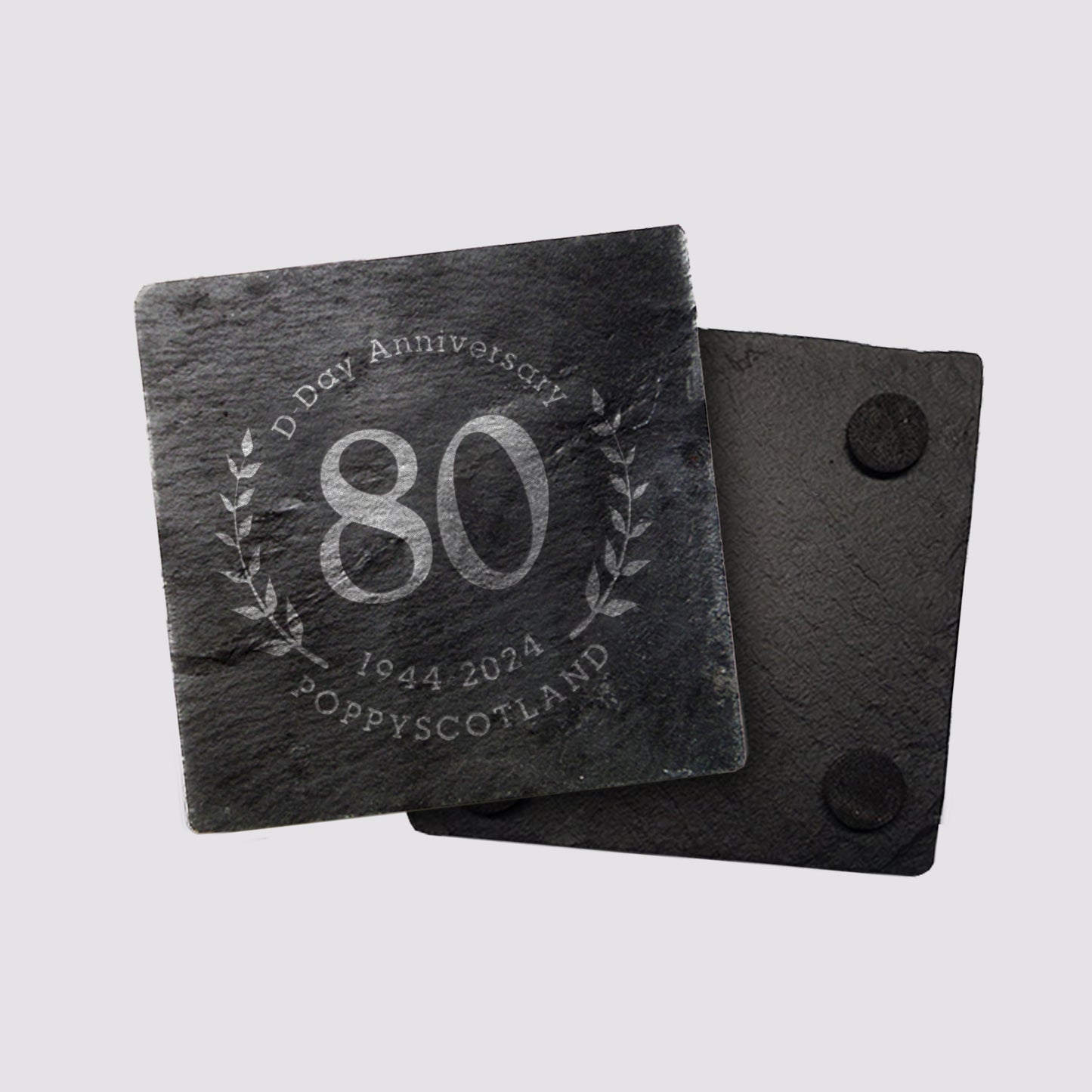 D-Day 80th Anniversary Slate Coaster | Poppyscotland