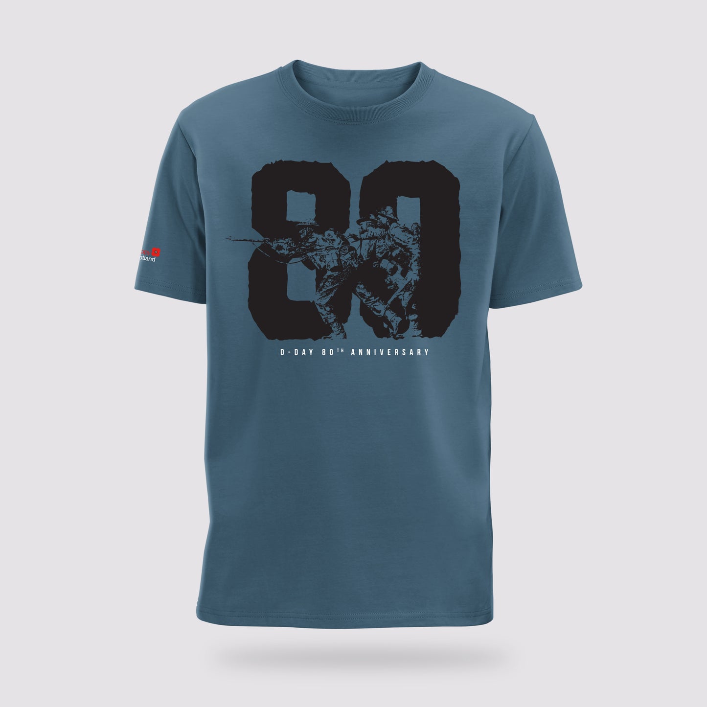 D-Day 80th Anniversary T-Shirt | Indigo Blue | Poppyscotland