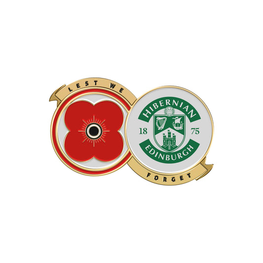 Hibernian F.C. Pin Badge F23C | Poppyscotland