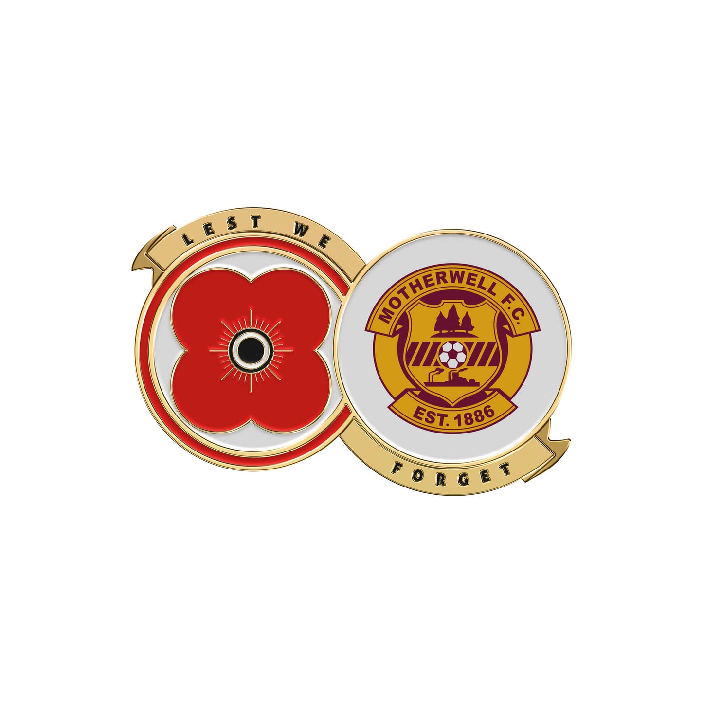 Motherwell F.C. Pin Badge F23E | Poppyscotland