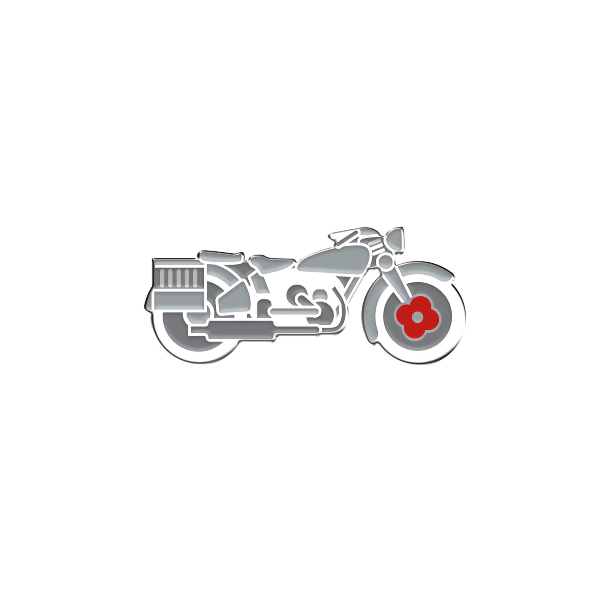 Motorcycle Pin Badge 23L | Poppyscotland