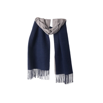 Navy Blue Cashmere Blend Pashmina