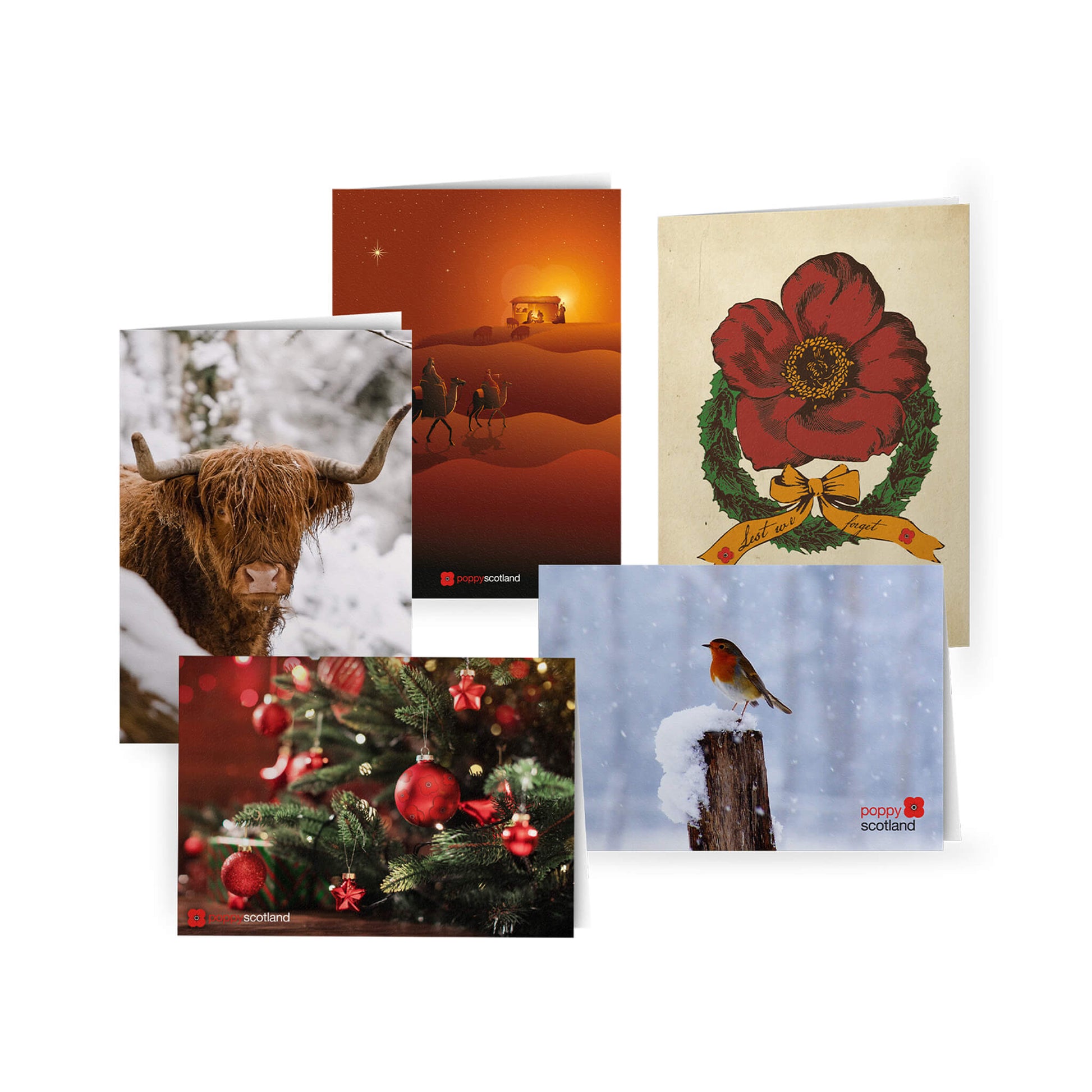 2024 Charity Christmas Cards - Pack of 10 - Poppyscotland