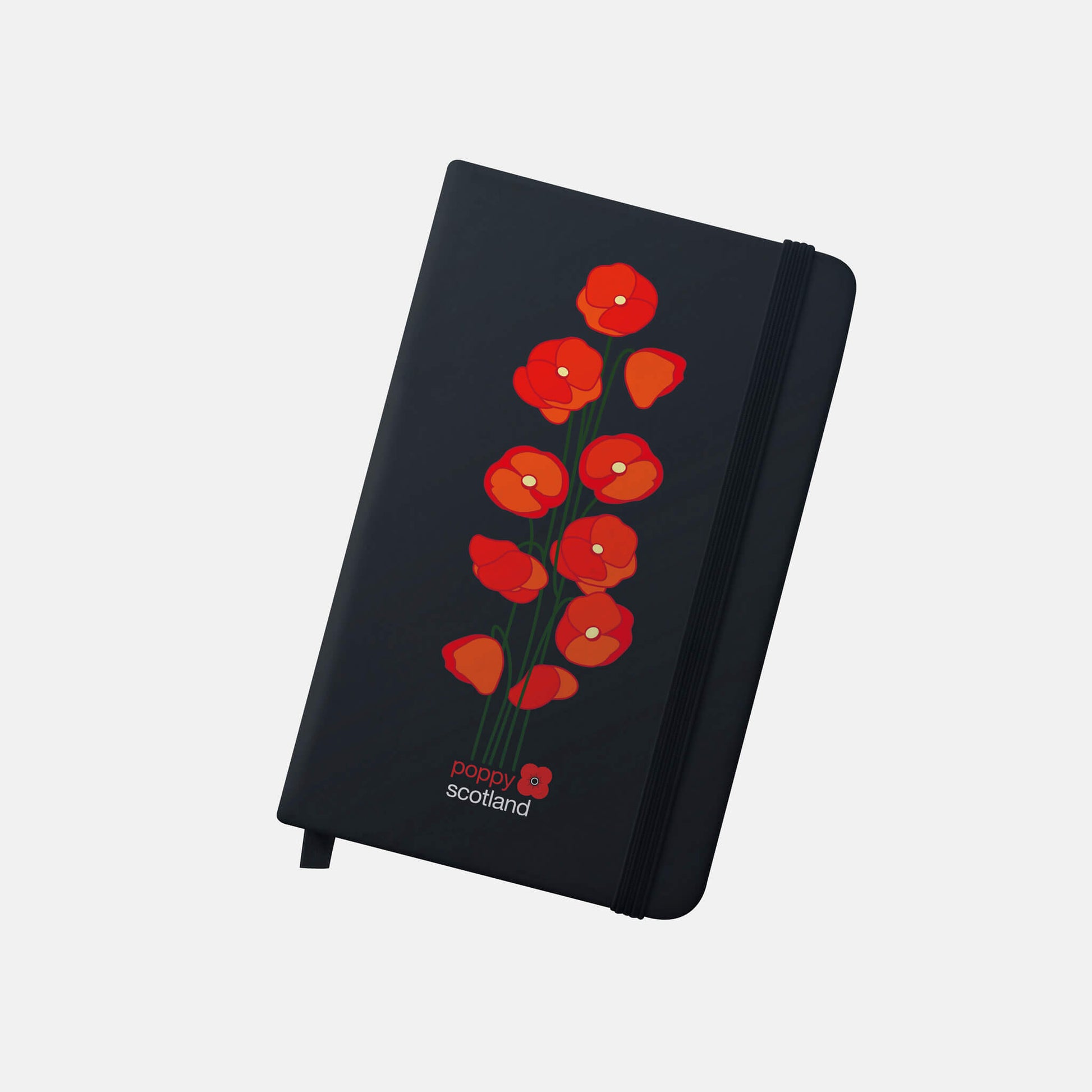 Poppy A5 Notebook | Black | Poppyscotland