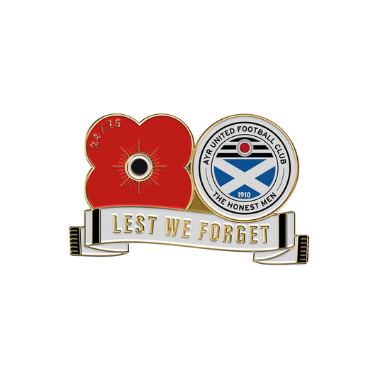 2024 Ayr United F.C. Pin Badge F24P - Poppyscotland