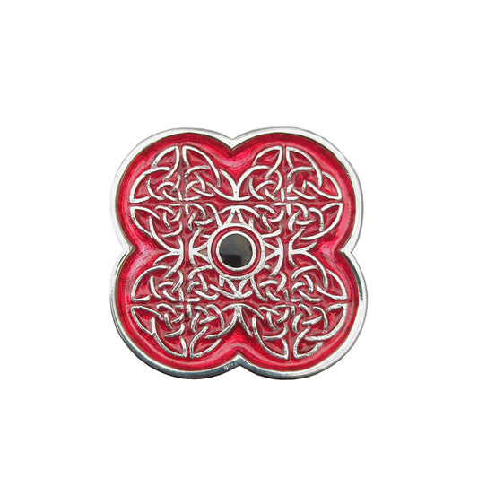 Celtic Knot Poppy Brooch - Poppyscotland