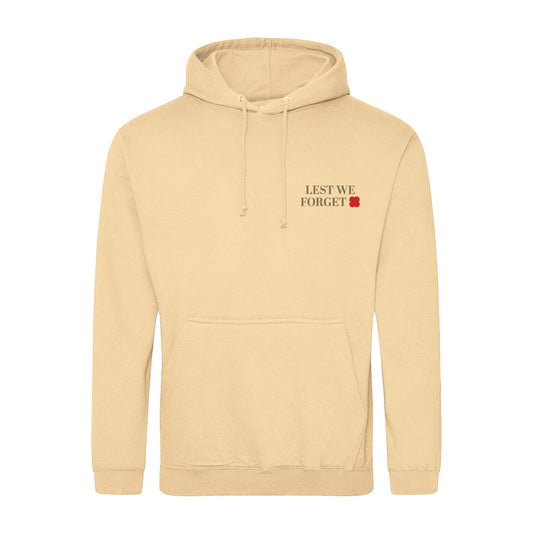 Desert Jeep Blueprint Hoodie - Desert Sand - Front - Poppyscotland