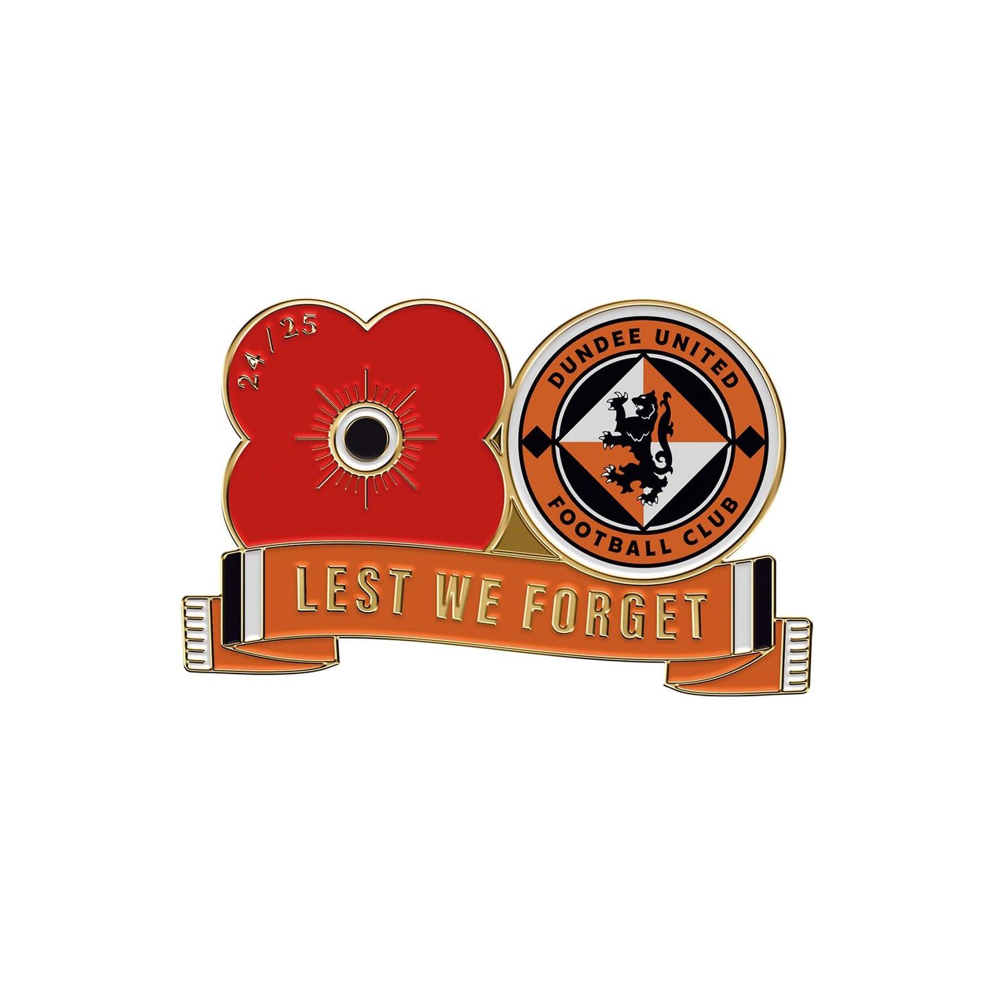 2024 Dundee United F.C. Pin Badge F24G - Poppyscotland