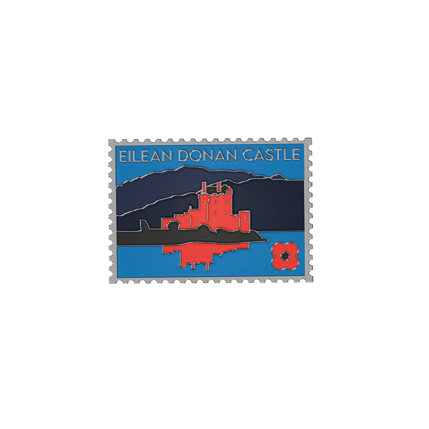 Eilean Donan Castle Pin Badge 24T - Poppyscotland