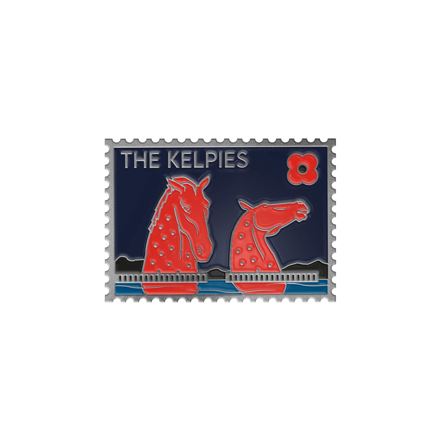 The Kelpies Pin Badge 24W - Poppyscotland