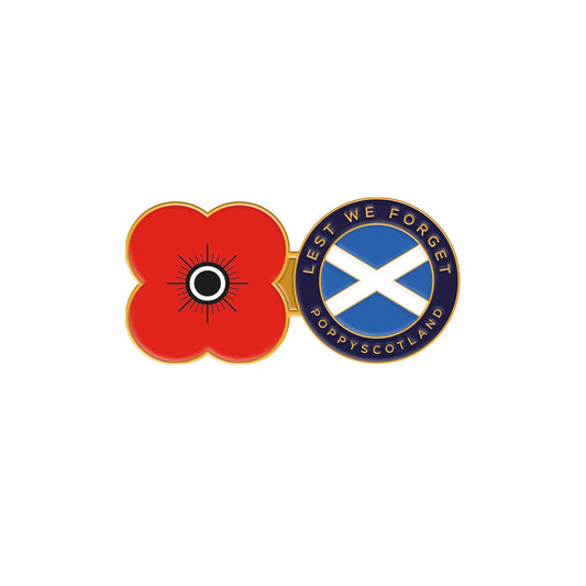 LWF Saltire Pin Badge 24F - Poppyscotland