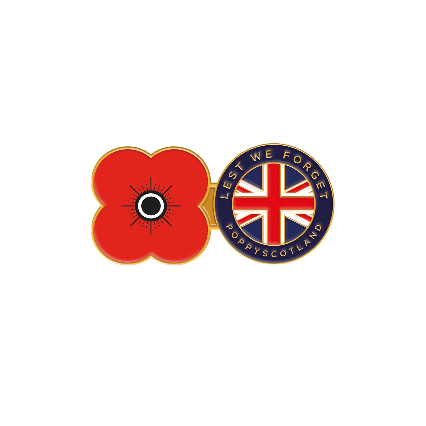 LWF Union Jack Pin Badge 24G - Poppyscotland