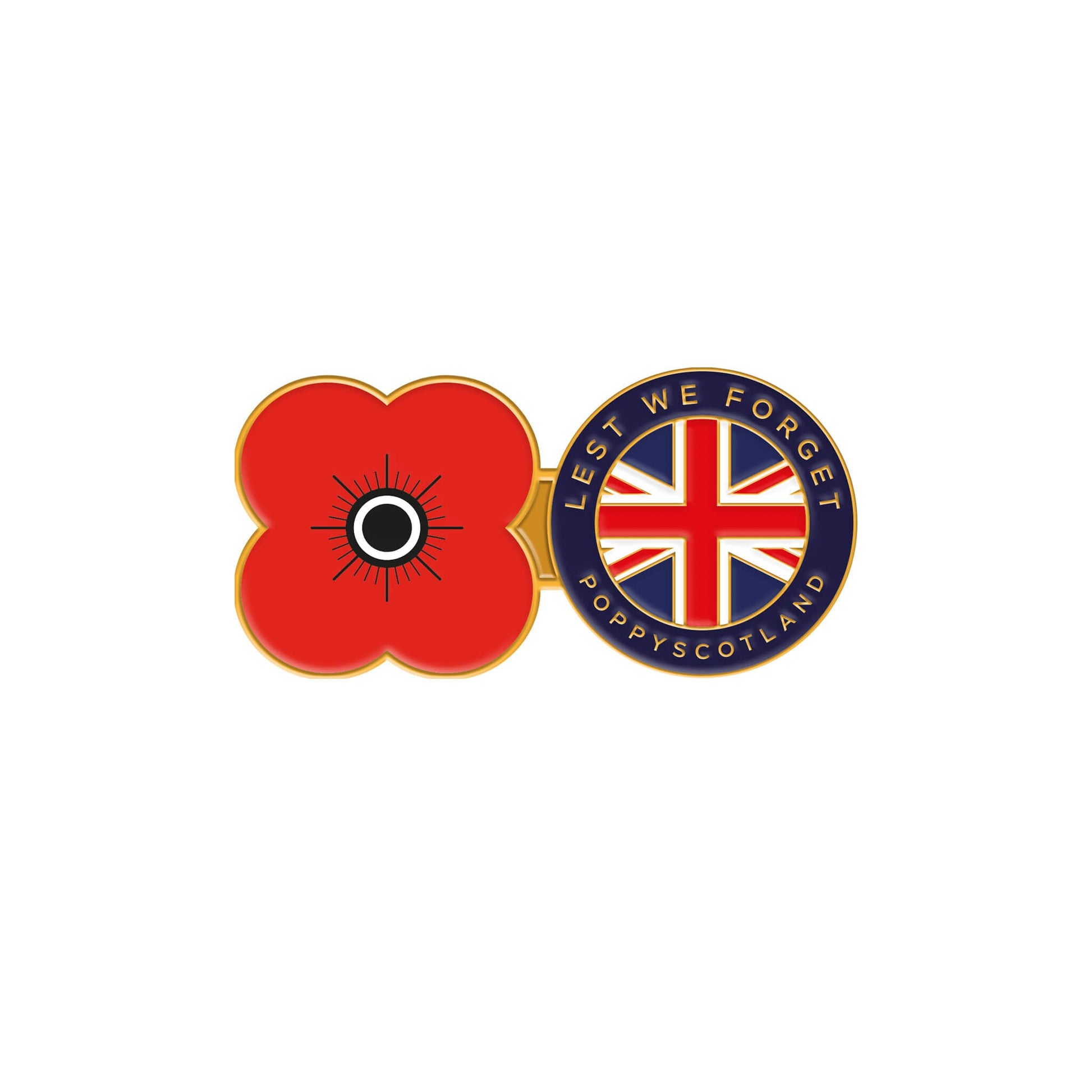 LWF Union Jack Pin Badge 24G - Poppyscotland