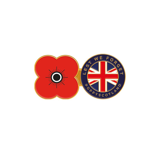 LWF Union Jack Pin Badge 24G - Poppyscotland