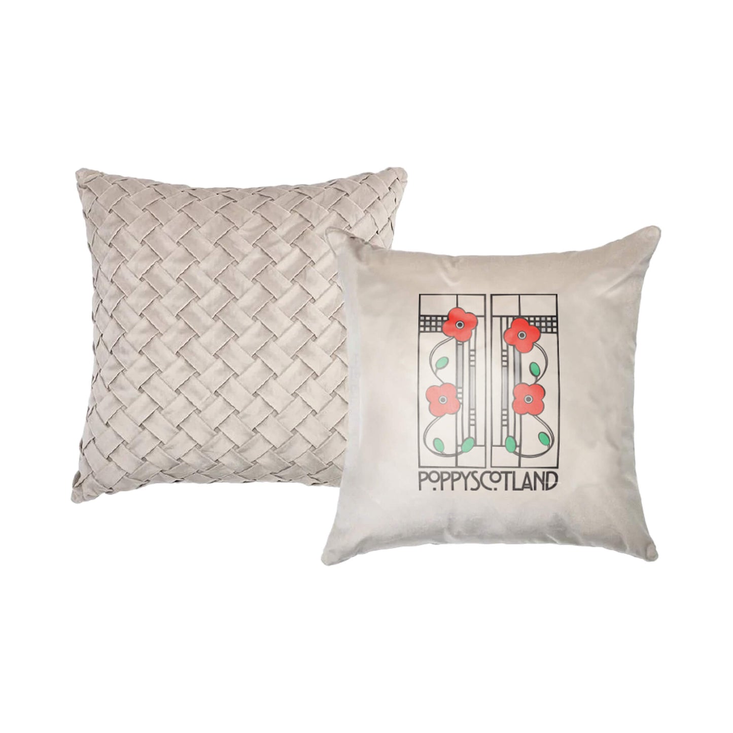 Mackintosh Cushion Cover - White - Poppyscotland