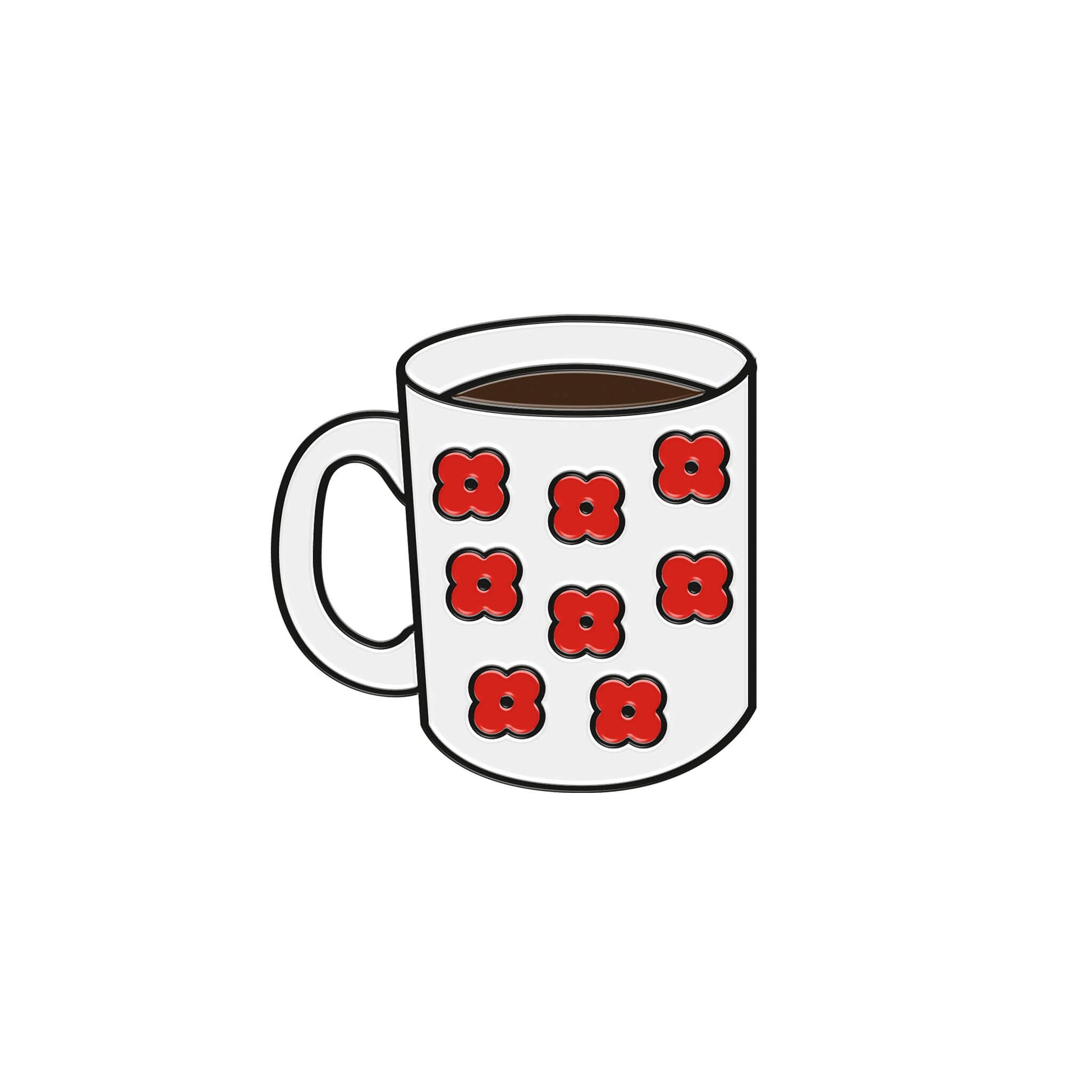 Poppy Mug Badge 24E - Poppyscotland