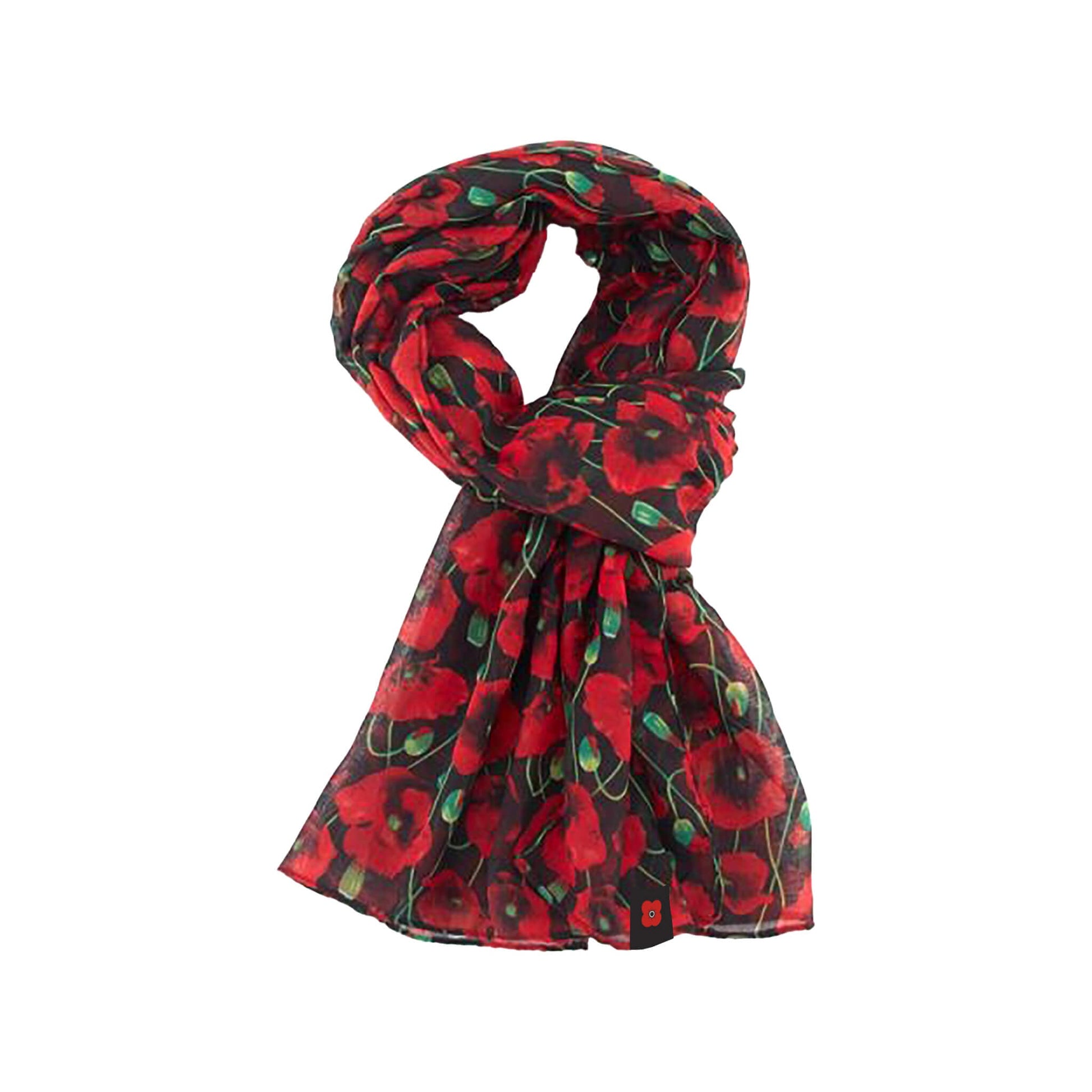 Poppy Print Scarf - Poppyscotland