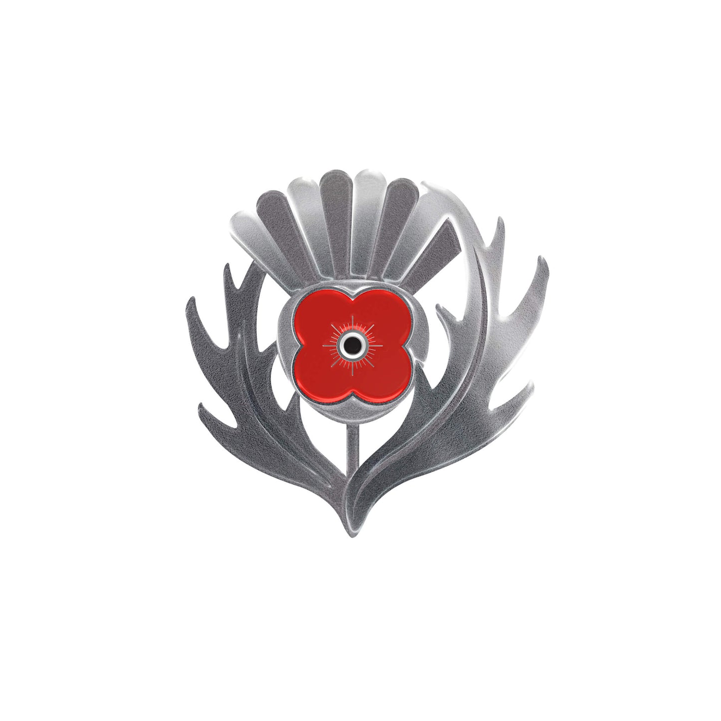 Poppy Thistle Pin Badge 24R - Poppyscotland