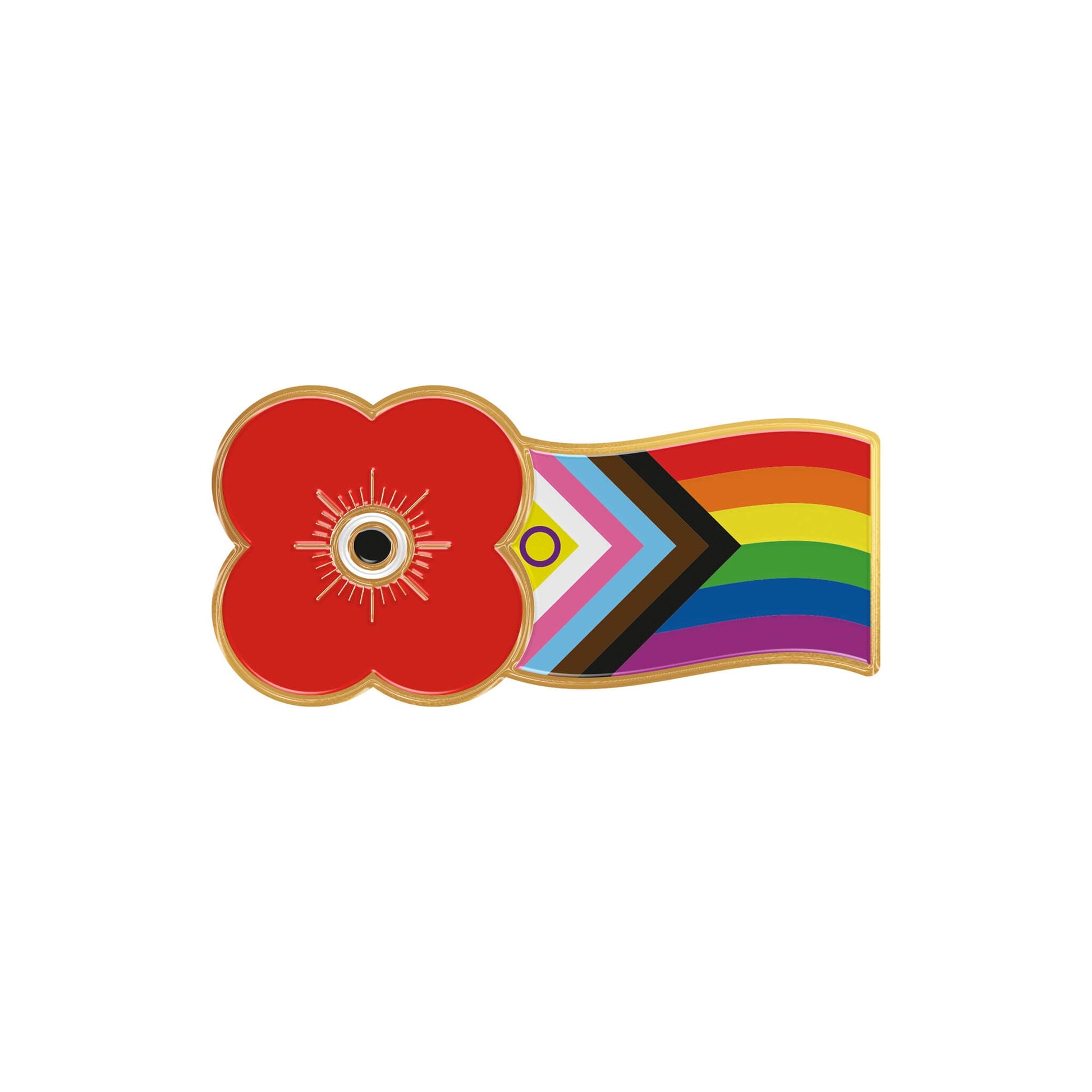 Pride Poppy Pin Badge 24K - Poppyscotland