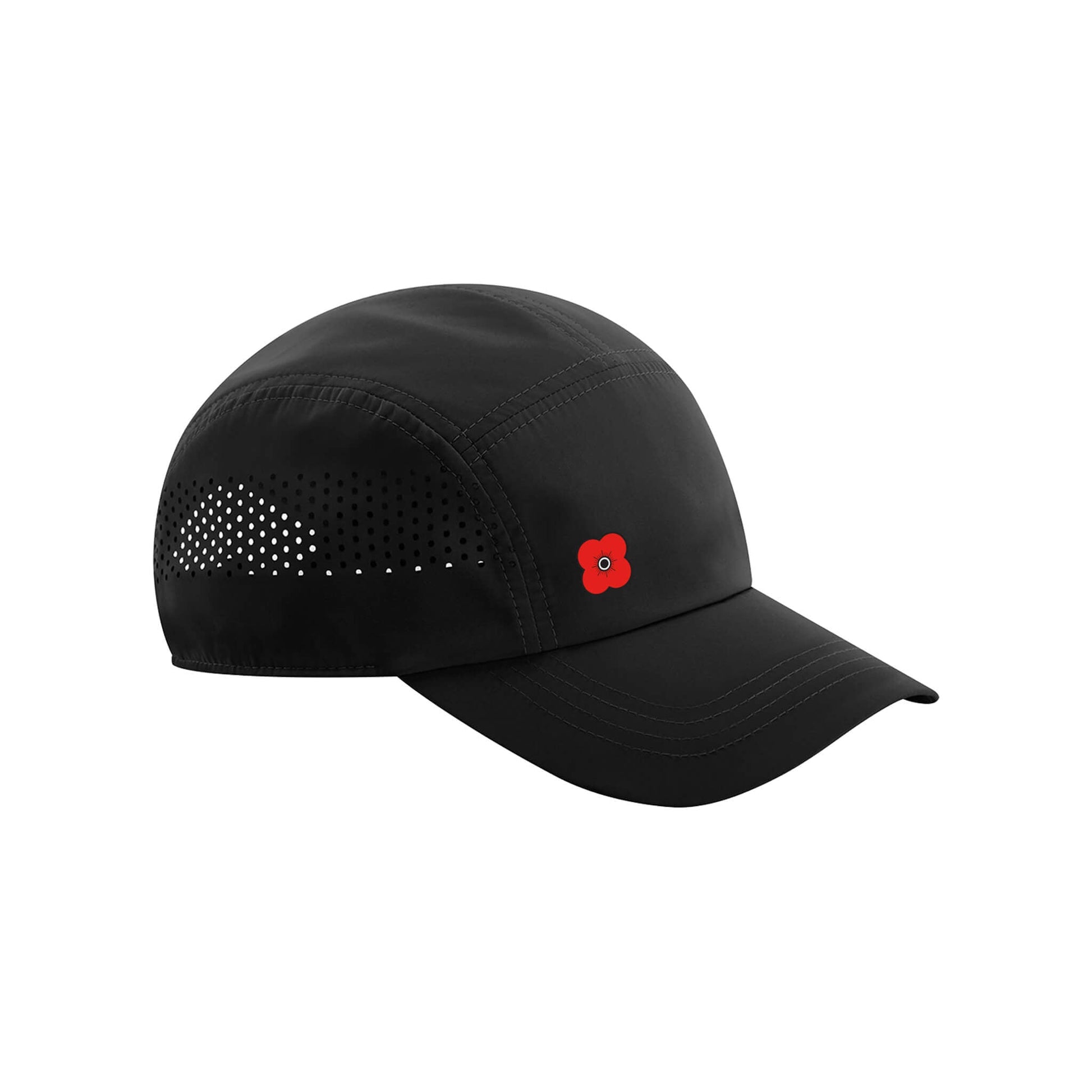 Running Cap - Black - Poppyscotland