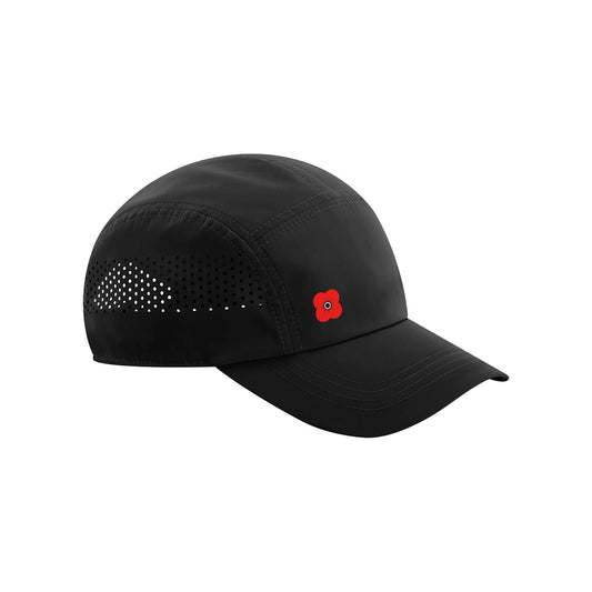 Running Cap - Black - Poppyscotland