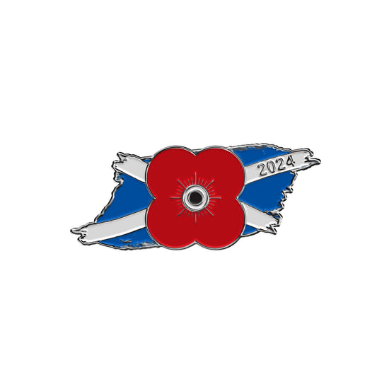 Saltire 2024 Pin Badge 24J - Poppyscotland