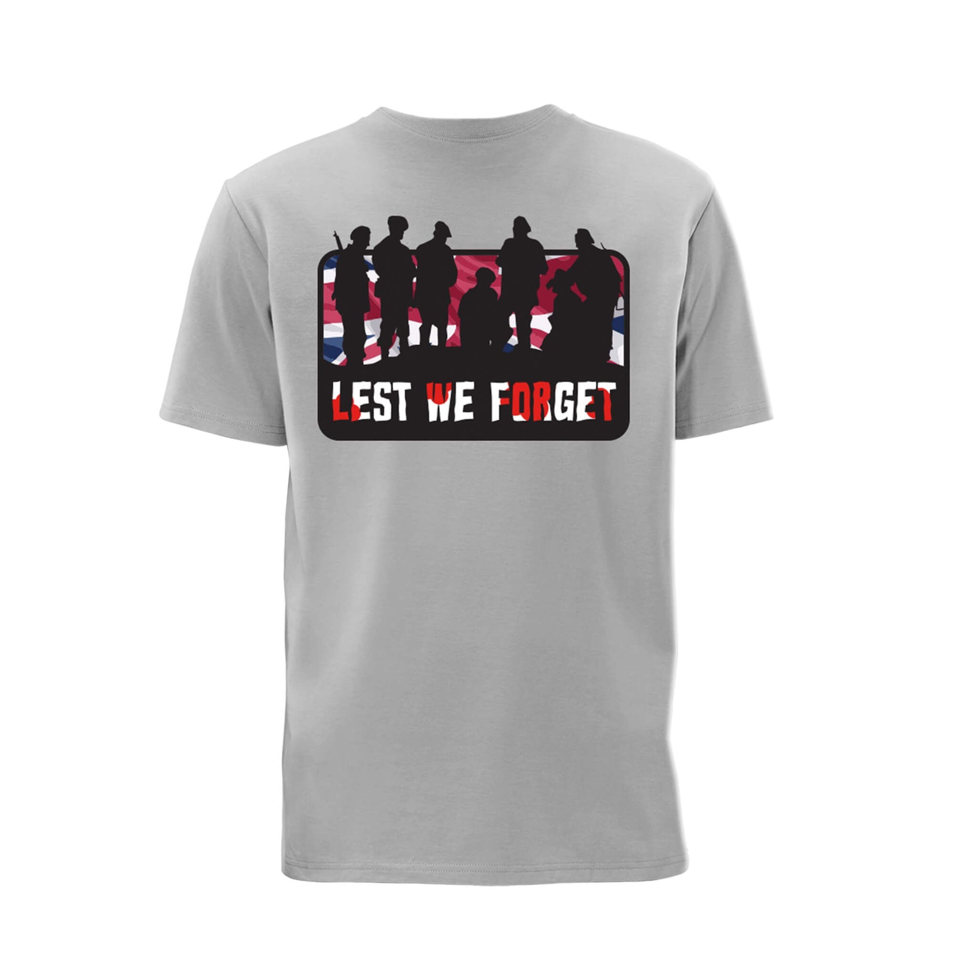 LWF Silhouette Flag T-Shirt - Union Jack Flag - Back - Poppyscotland