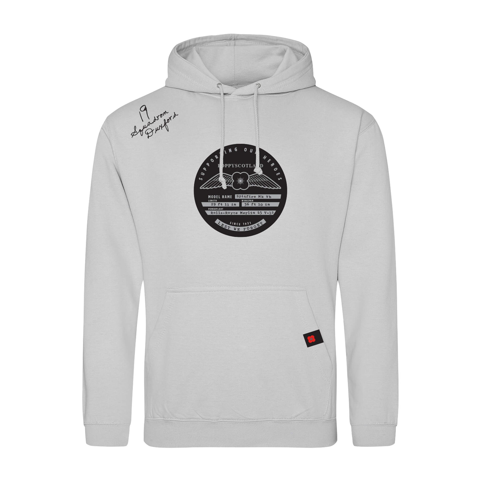 Spitfire Spec Plate Hoodie - Moondust Grey - Poppyscotland