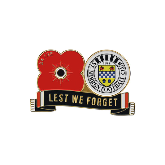 2024 St. Mirren F.C. Pin Badge F24E - Poppyscotland