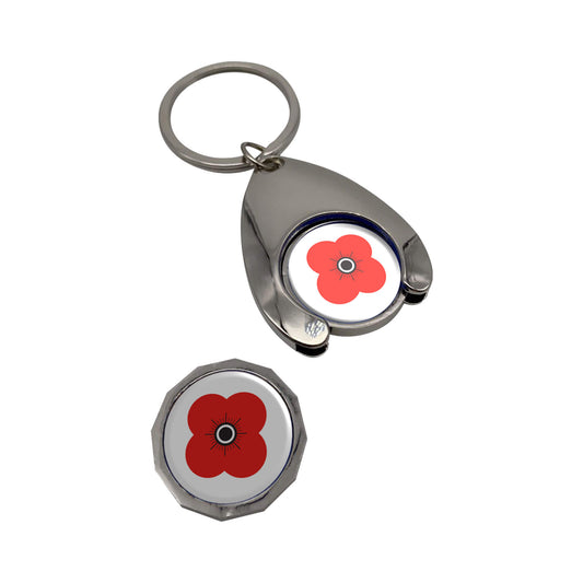 Trolley Token Keyring - Poppyscotland