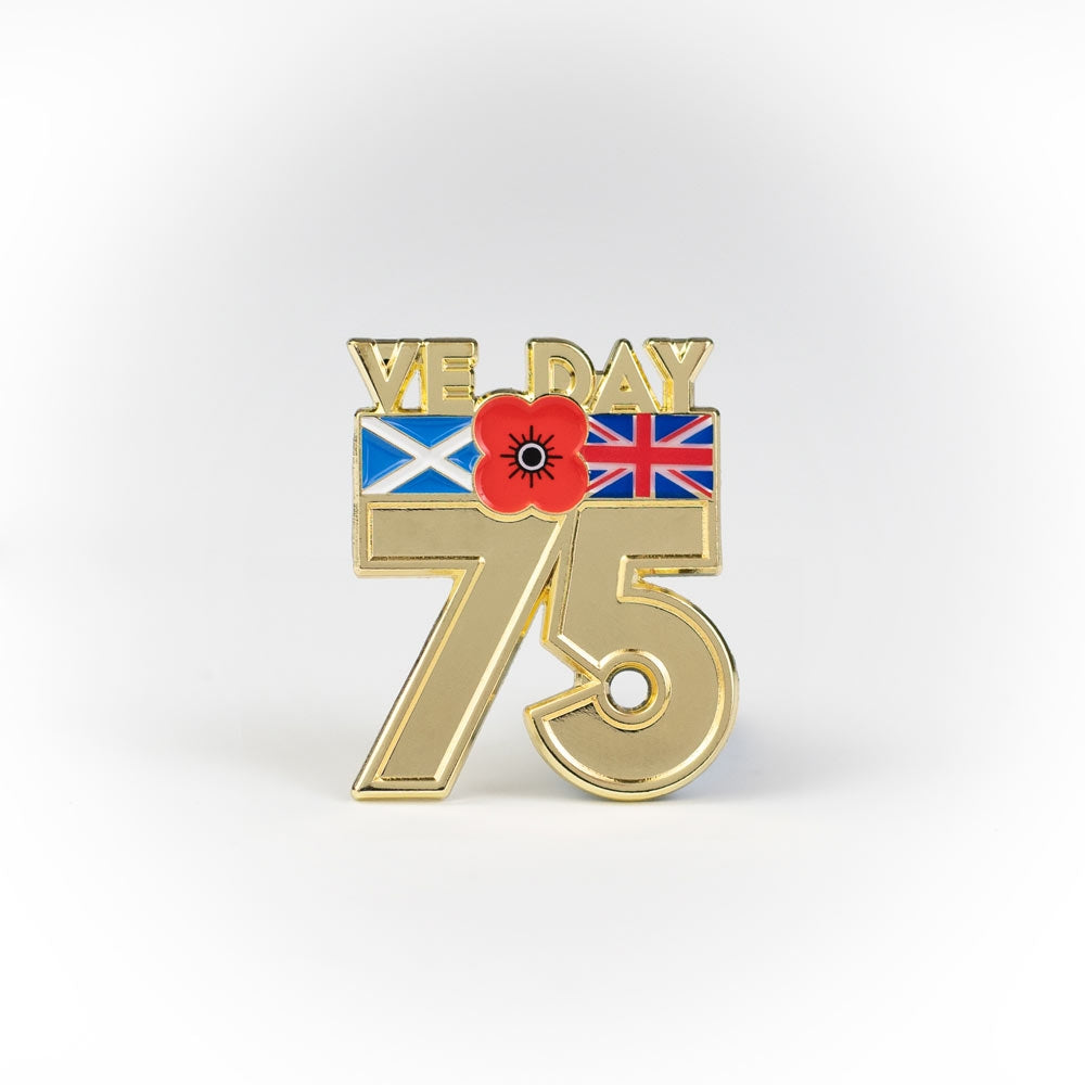 Poppyscotland 75 VE Day Pin Badge