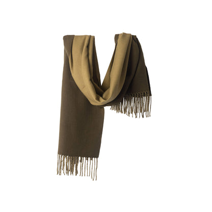 Army Green Cashmere Blend Pashmina | Poppyscotland