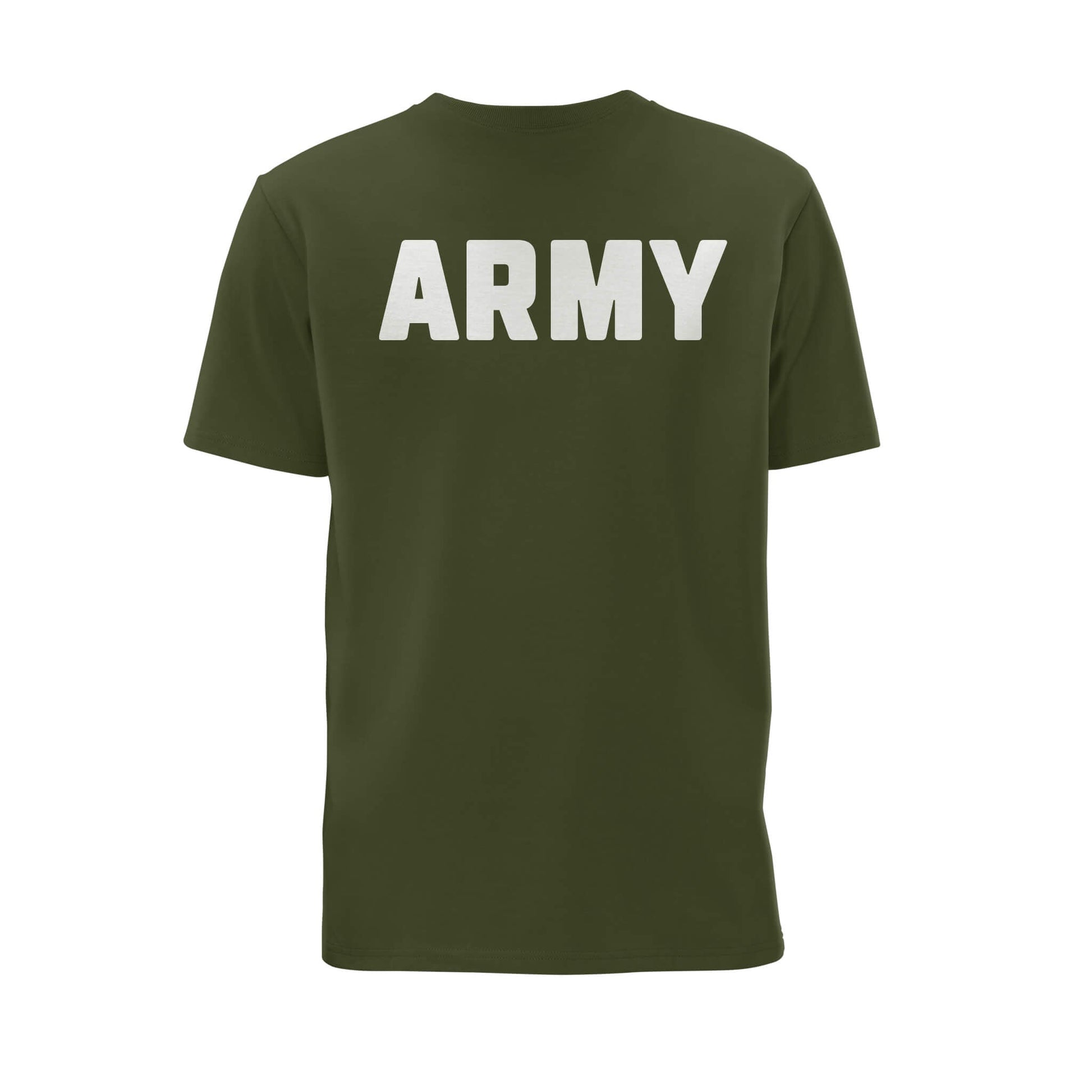 Army T-Shirt | Military Green | Back | Poppyscotland