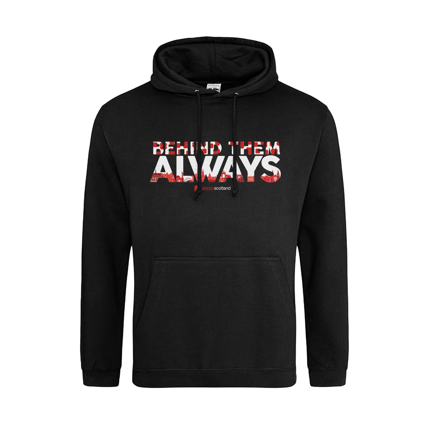 Behind Them Always Poppy Hoodie | Poppyscotland