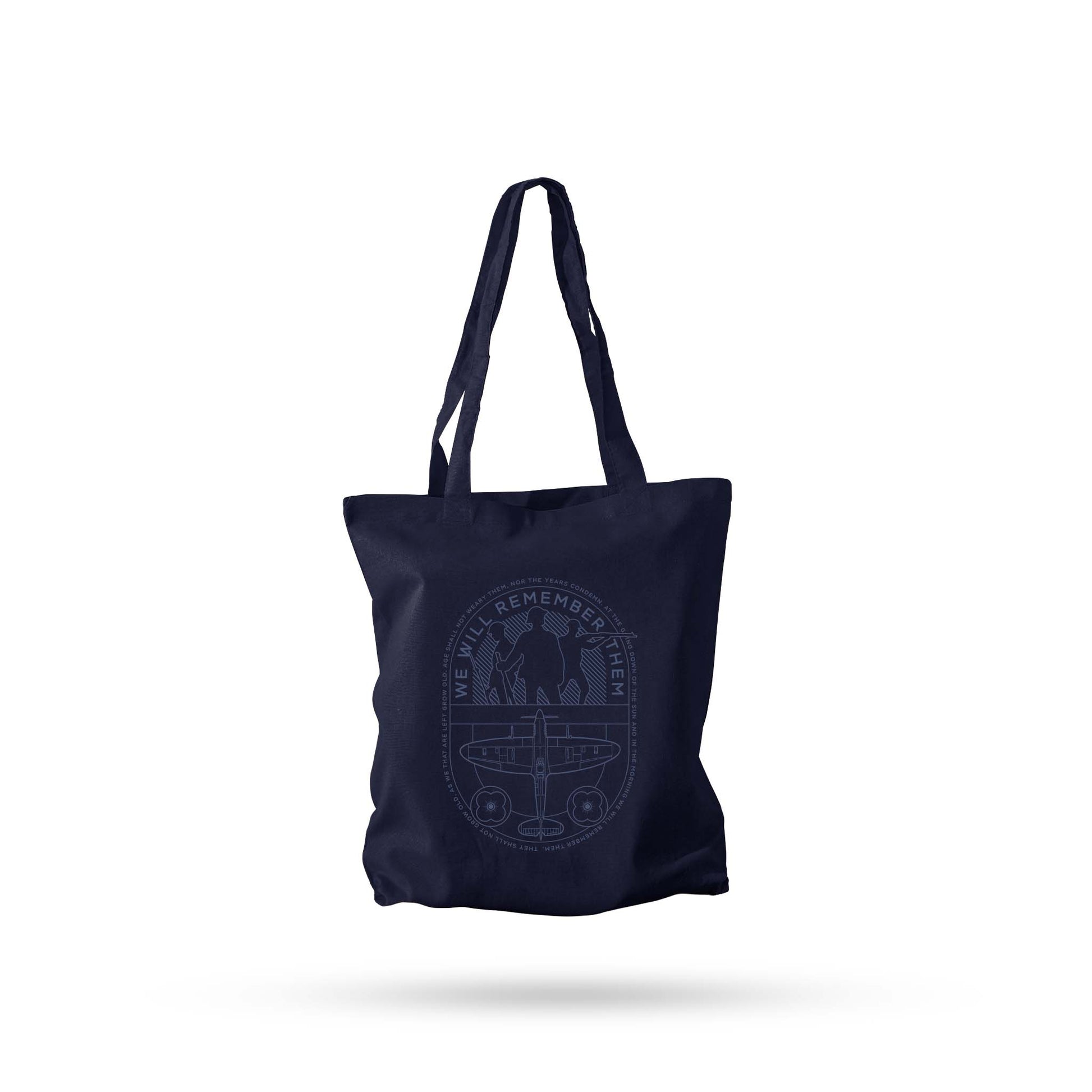 Blueprint Navy Cotton Shopper - Poppyscotland