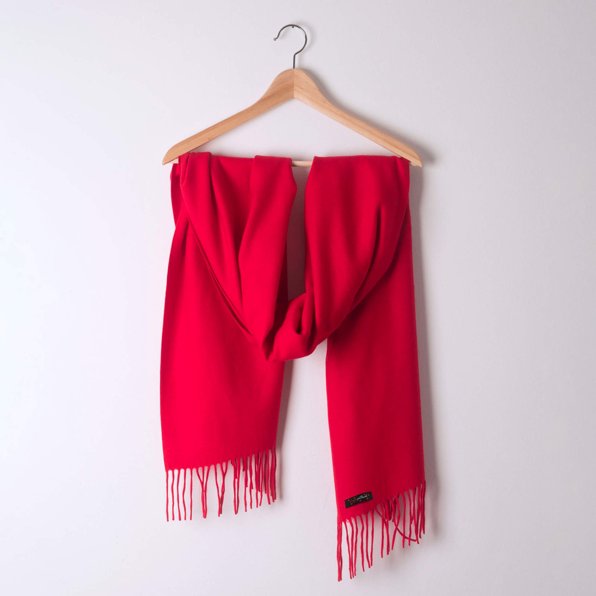 Cashmere Blend Scarf | Red | Poppyscotland