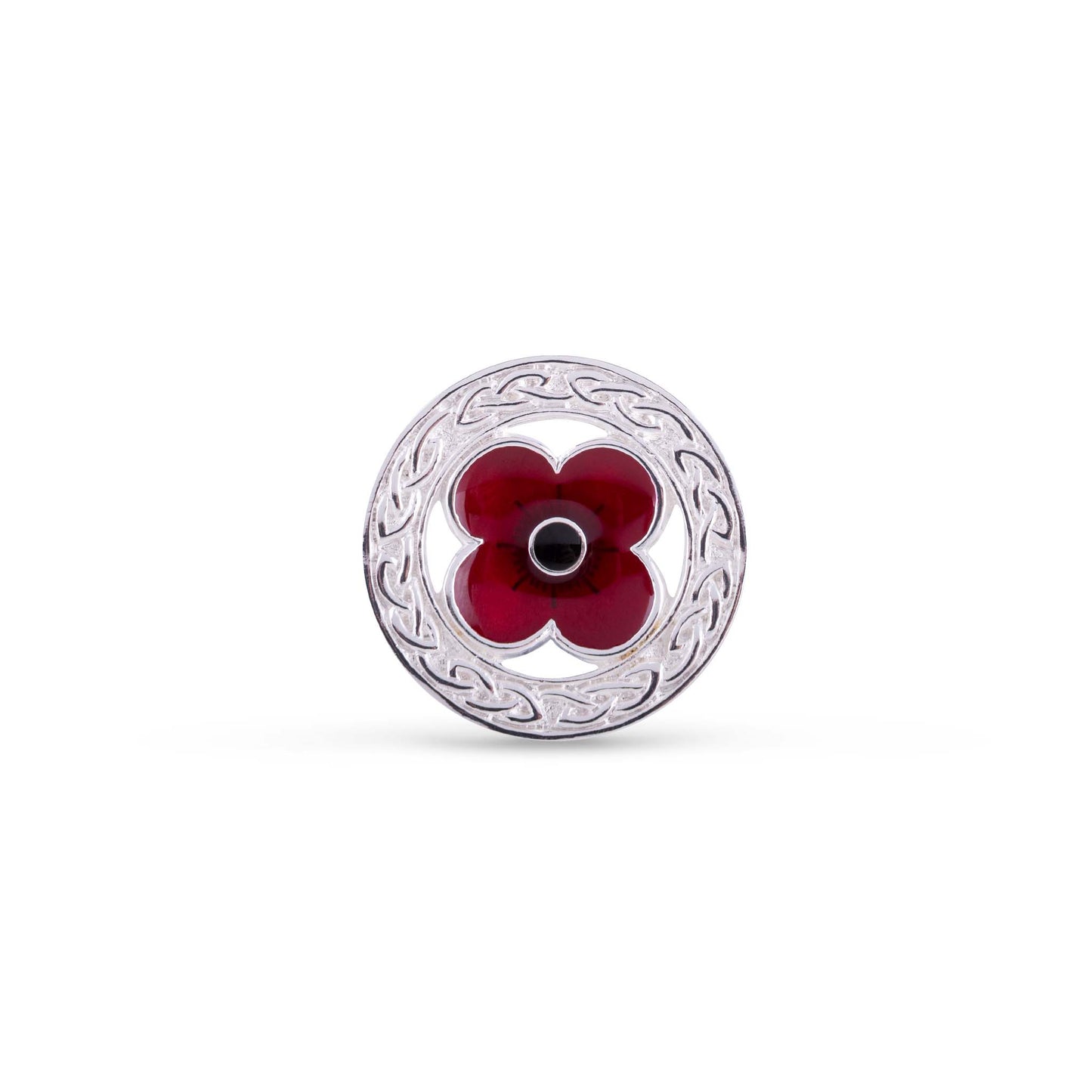 Celtic Crest Poppy Brooch - Poppyscotland