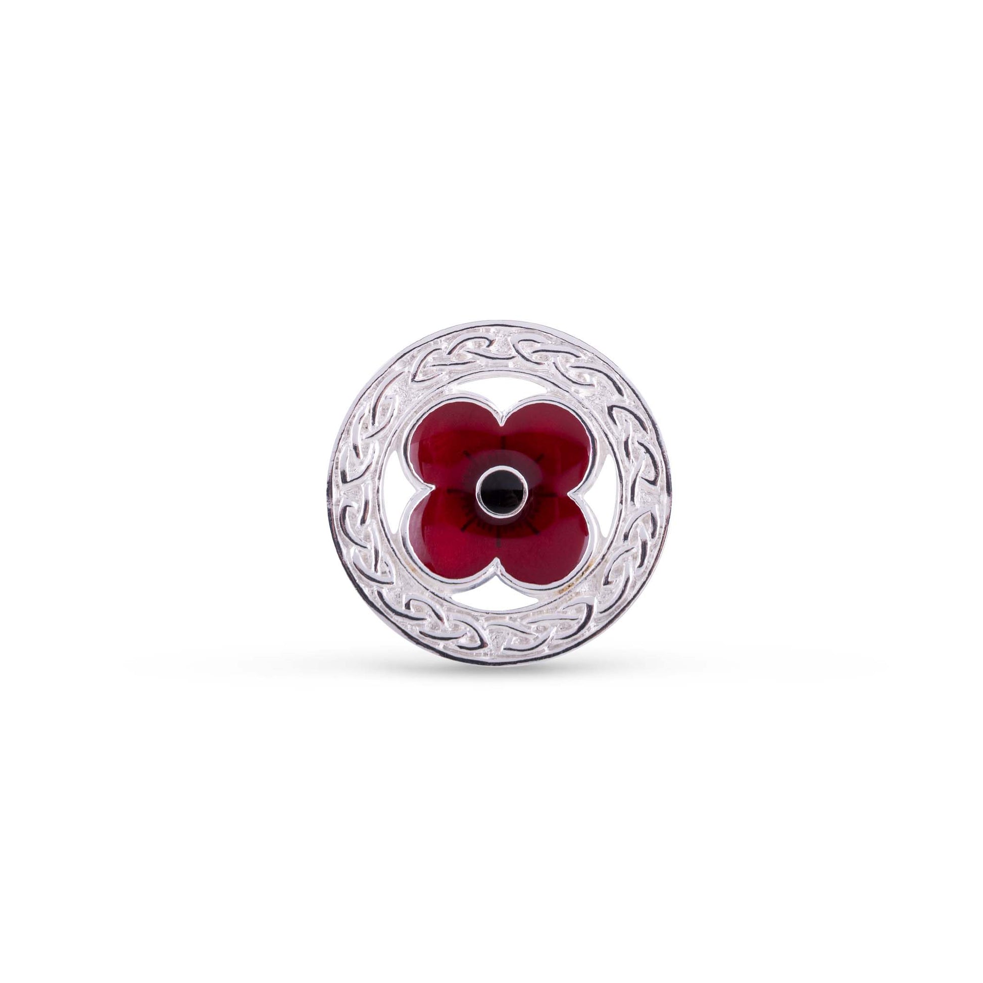 Celtic Crest Poppy Brooch - Poppyscotland