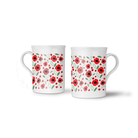 China Mug Bloom Print Poppyscotland