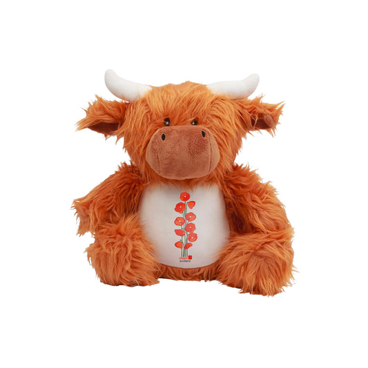 Poppies Highland Coo Plush Toy | Poppyscotland