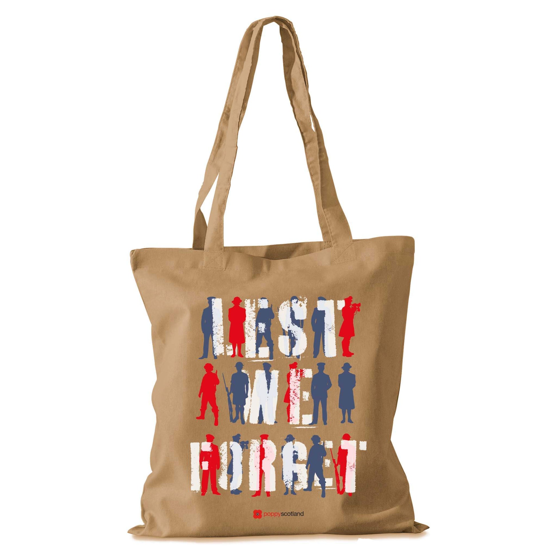 Poppyscotland Lest We Forget Natural Cotton Shopper bag