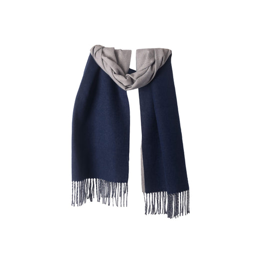 Navy Blue Cashmere Blend Pashmina | Poppyscotland