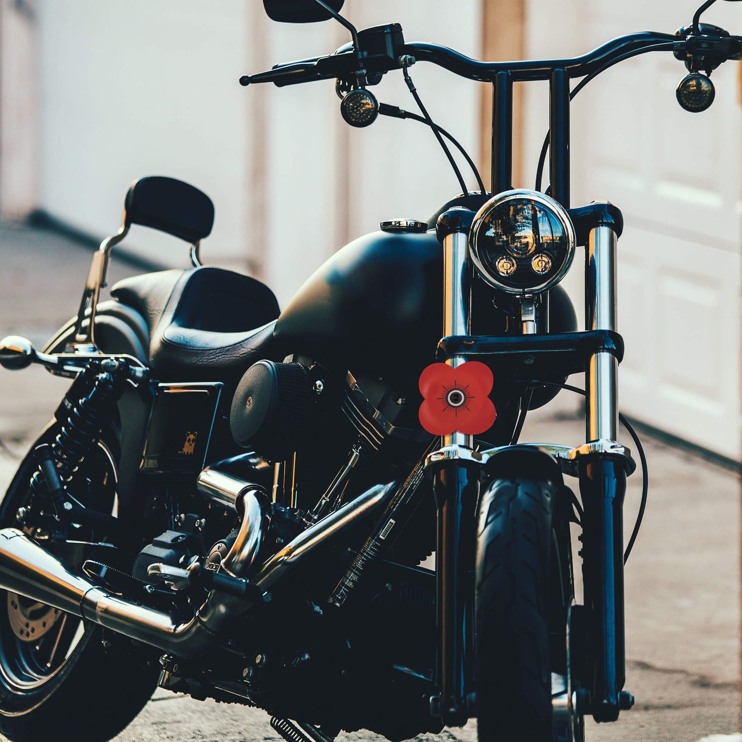 Bike Poppy on motorcycle | Poppyscotland