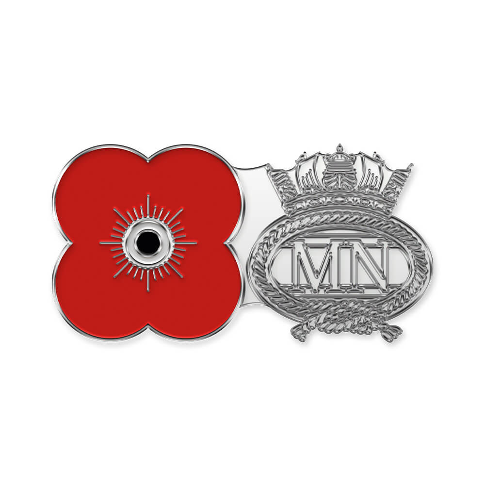 poppyscotland merchant navy pin badge r13