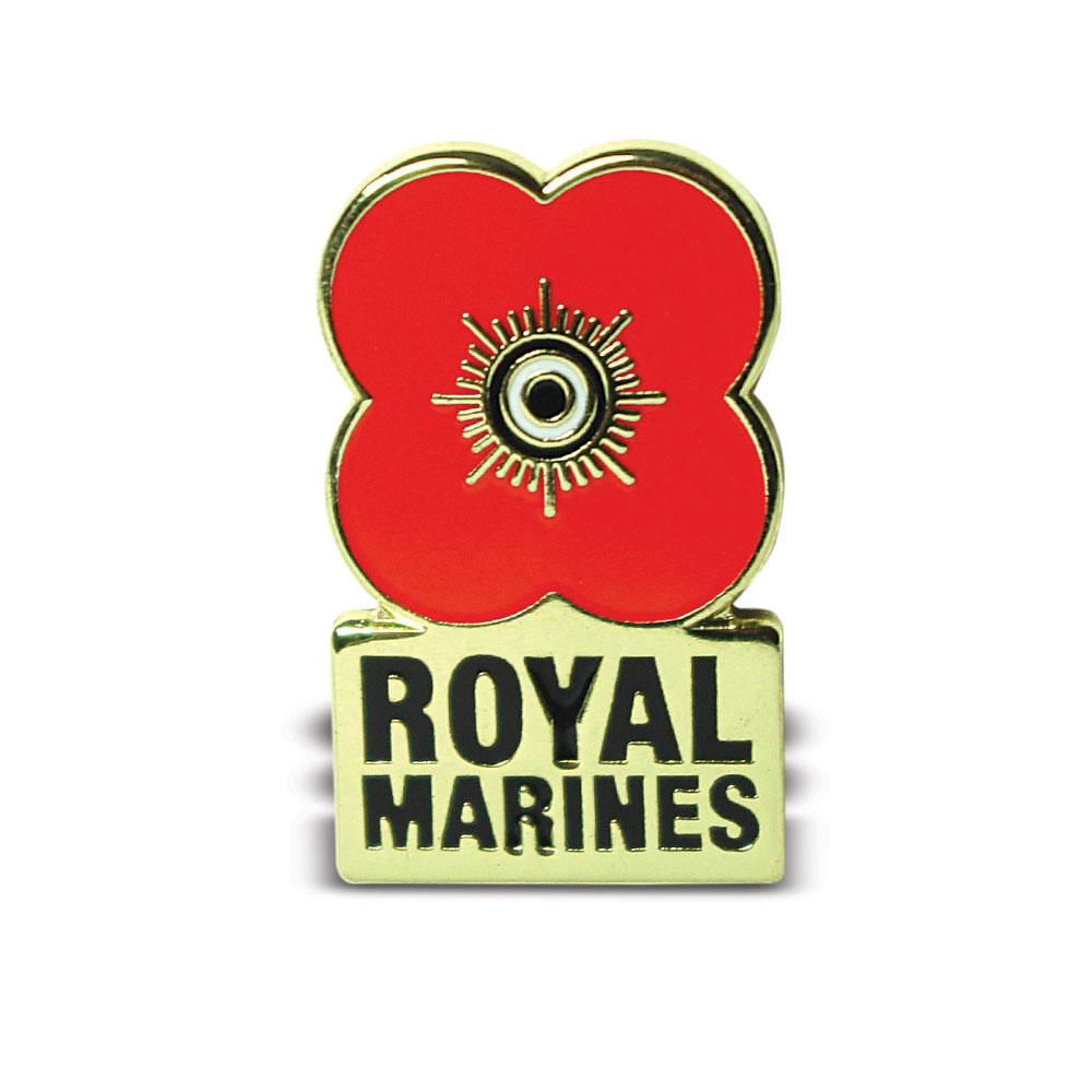 Poppyscotland Royal Marines Pin Badge