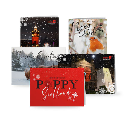 poppyscotland christmas cards pack of 10