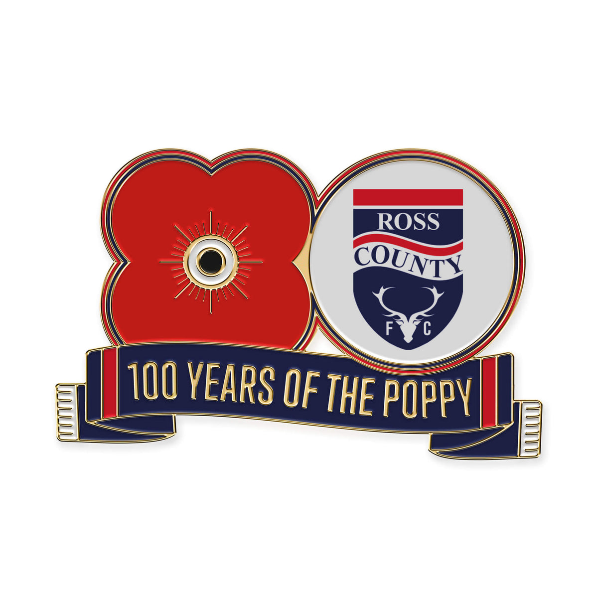 Ross County F.C. Pin Badge F17 – Poppyscotland