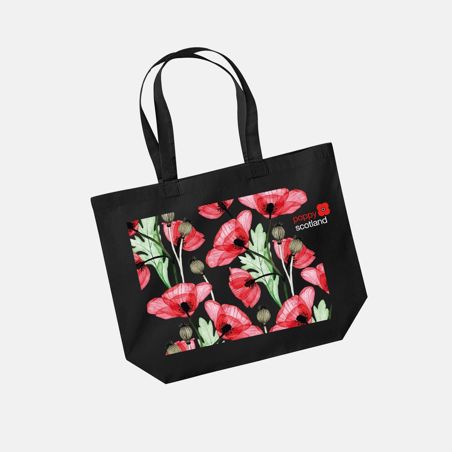 Wild Poppies Organic Cotton Shopper | Poppyscotland